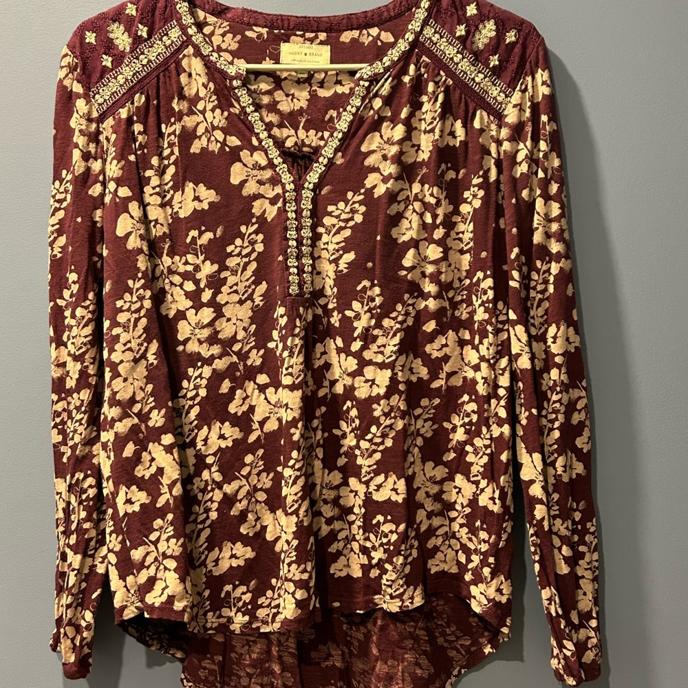 Lucky Brand Floral Blouse